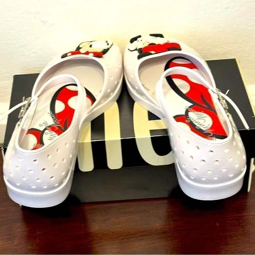Mini Melissa Girls furadinha  cushioned super comfortable sandal Sz 2 and 3 new